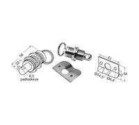Chiusura gavoni inox lucchetto - 1 PZ Osculati - 38.405.50 - 3840550