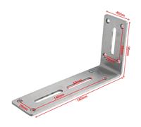 Chiusura Giunto Staffa Angolare per Mobili e Porte Acciaio Laminato A Freddo