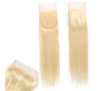 Chiusura in pizzo HD 5X5, chiusura in pizzo HD invisibile ultra sottile trasparente per capelli umani, nodo singolo pre-pizzicato con capelli fini per donne(HD,35cm)