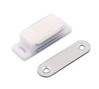 Chiusura invisibile in metallo per armadietti e credenze, con chiusura sottile, colore bianco