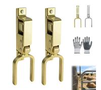 Chiusura istantanea per cancello, chiusura automatica a molla, in acciaio resistente alla ruggine, con una sola mano, per fattoria, ranch e cortile, facile da installare su cancelli in legno, metallo