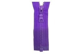 Chiusura Lampo 5# 3 pezzi 30/40/55/60/70/80 / 90cm Chiusura automatica con chiusura in plastica colorata Cerniera for indumenti per Cucire(Purple,55cm)