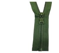 Chiusura Lampo 5# 3 pezzi 30/40/55/60/70/80 / 90cm Chiusura automatica con chiusura in plastica colorata Cerniera for indumenti per Cucire(Green,90cm)