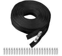Chiusura lampo infinita con 20 cerniere, chiusura lampo da 10 m, in nylon, chiusura lampo senza fine, larghezza 2,7 cm, chiusura lampo infinita con cerniera, per vestiti, biancheria da letto, cuscini,