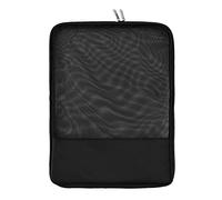 Chiusura lampo portatile di grande capacità della borsa cosmetica di viaggio di grande capacità del documento multiuso, Nero