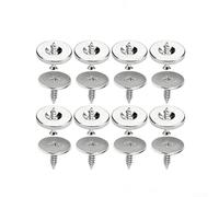 Chiusura magnetica a base in acciaio per armadi, cassetti, ante scorrevoli e armadi, supporta un uso frequente e una chiusura sicura senza intrusioni visive (8 pezzi)