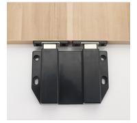 Chiusura magnetica a chiusura automatica con viti, adatta per armadio e doppia porta per armadi (nero:)