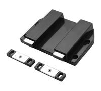 Chiusura magnetica a pressione, in lega di zinco, finitura cromata, ideale per armadi in vetro e porte doppie