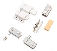 Chiusura magnetica a scomparsa per ante in vetro con meccanismo silenzioso a molla e cuscinetti protettivi regolabili (D)