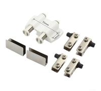 Chiusura magnetica a scomparsa per ante in vetro con meccanismo silenzioso a molla e cuscinetti protettivi regolabili (A)