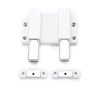 Chiusura magnetica a spinta for aprire in lega di alluminio | 2 pezzi for armadi, cassetti, armadi, cucina, soggiorno(Dw)
