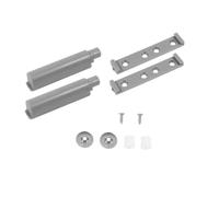 Chiusura magnetica a spinta in ABS | Grigio 7x1,4x1,7 cm: mobiletto, credenza, cassetto, libreria(7X1.4X1.7CMx2pcs)