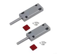 Chiusura magnetica a spinta per aprire armadietti con viti, per ante e cassetti della cucina, meccanismo ammortizzatore nascosto, materiale ABS, grigio