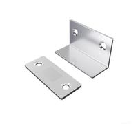 Chiusura magnetica in acciaio a forma di L, spessore 1,5 mm (argento) | Profilo ultra sottile da 1,5 mm, design a forma di L, forte tenuta magnetica, struttura in acciaio, installazione invisibile