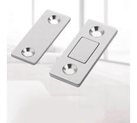 Chiusura magnetica per ante di armadi, cassetti, armadi, chiusura forte con magnete in metallo resistente, suola da 42 mm