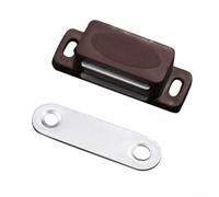 Chiusura magnetica per ante di armadietti da cucina, armadio, armadio, bianco, marrone/nero, plastica ABS + ferro forte tenuta hardware (marrone)