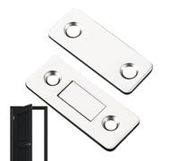 Chiusura magnetica per armadietti, 2 chiusure magnetiche per armadietti, porte, armadietti, sottili chiusure magnetiche in acciaio laminato a freddo con forte magnete per armadio, cucina, armadio