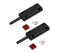 Chiusura magnetica per armadietti con funzione di apertura a pressione, viti, ammortizzatore per un funzionamento fluido e silenzioso su ante e cassetti di mobili (nero)