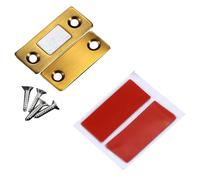 Chiusura magnetica per armadietto, forte tenuta, invisibile, per armadio, cassetto, armadio, senza trapano o viti, finitura bronzo rosso, chiusura a pressione in metallo da 41,5 mm