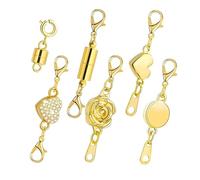Chiusura Magnetica Per Collane - Convertitore per Braccialetti 6 Pezzi per Donne - Gancio Aragosta Bracciale Collana per Uso Quotidiano Occasioni Donna Matrimonio Creazione Gioielli