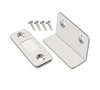 Chiusura Magnetica Per Porta - 2 Pezzi Autoadesivi Ultra Sottili Senza Trapano, Chiusure | Kit Di Montaggio Hardware Per Armadietti, Tende Per Armadi Scorrevoli, Home Office, Dormitori, Negozi, Armadi