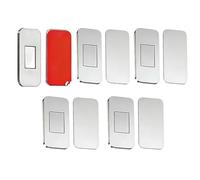 Chiusura magnetica per porta - 5 pezzi colla ultra sottile | 4 x 2 x 0,2 cm in acciaio , forte tenuta, antiruggine, durevole, design sottile, cucina, bagno, dispensa, guardaroba