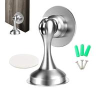 Chiusura magnetica per porta - Fermaporta moderno in acciaio lucido, supporto magnetico resistente | Montaggio senza fori con blocco sicuro, accessorio di fissaggio per camera da letto corridoio uffic