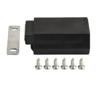 Chiusura magnetica per porte con meccanismo a pressione per armadi e cassetti, design di bloccaggio sicuro per senza sforzo in tutte le stanze (nero)