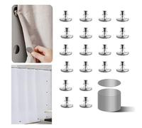 Chiusura magnetica per tenda, 20 clip magnetiche per tende per interni ed esterni, per evitare perdite di luce, clip magnetiche per tenda da doccia laterale, 10 paia, taglie forti