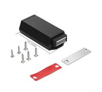Chiusura magnetica resistente per armadietti, design con funzione di auto-rimbalzo (nero)
