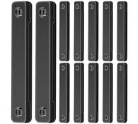 Chiusura magnetica | Set di 12 supporti a morsetto con cuscinetto adesivo, per finestre per ristorante, scuola, ufficio, scale, ingresso, gastronomia