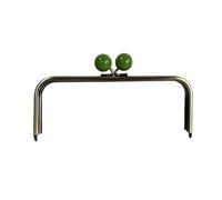 Chiusura Per Borsa Clic Clac 22 o 24 cm Kiss Lock Bronzo antico Big Ball Claps Borsa in metallo con telaio Accessori Portafoglio Parti in plastica Colore caramella Chiusura Clic Clac Per Borse(Green,2