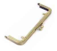 Chiusura per Borsa Clic Clac Maniglia Quadrata con Telaio in Metallo da 8,5-18 cm for Accessori for borsette Pochette Che creano Chiusura a Bacio(18.5cm)