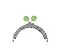 Chiusura Per Borsa Clic Clac Portamonete in metallo color caramello con chiusura a bacio Borsa vintage for hardware Borsa con chiusura a bacio Chiusura for borse Artigianato fai-da-te(Green)