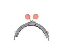 Chiusura Per Borsa Clic Clac Portamonete in metallo color caramello con chiusura a bacio Borsa vintage for hardware Borsa con chiusura a bacio Chiusura for borse Artigianato fai-da-te(Orange)