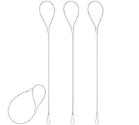 Chiusura per cancello, 30 pezzi, regolabile, cavo per cancello, con apriporta a molla, in acciaio inox, serratura per cancello