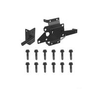 Chiusura per cancello autobloccante per legno, vinile, metallo, blocco automatico a gravità, rilascio a punta delle dita, 1 set, cancello resistente in acciaio da giardino con serratura in carbonio