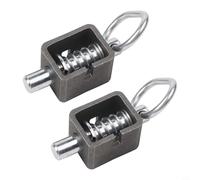 Chiusura per cancello del rimorchio per porta del rimorchio, serratura a molla da 5/8 pollici, resistente all'erosione, montaggio di fermo del rimorchio (2 pezzi)