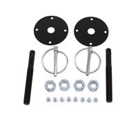 Chiusura per cofano auto resistente alle intemperie in alluminio nero con design anti scossa per fuoristrada guida lunga distanza bloccaggio sicuro ad alta velocità