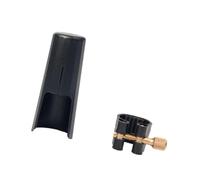 Chiusura per legatura in pelle con cappuccio in plastica per bocchino per sax soprano/alto/tenore KIT accessori per parti di fiati(Alto)