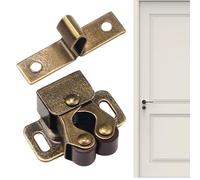 Chiusura per porta dell'armadio - Chiusura a molla per armadio, porte interne a sfera | Hardware a doppio rullo, fibbia per porta di aspirazione per porte di mobili, hardware a doppio rullo