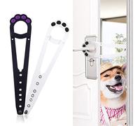 Chiusura Porta Gatto,2 Pezzi Fermo Porta per Cani Serratura Porta Animali Serratura Porta Staffa Alternative,Lascia Entrare i Gatti e Tiene Fuori i Cani
