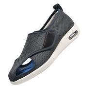 Chiusura Regolabile Scarpa Ortopedica Made，Larghe per Piedi Gonfi Scarpe da Passeggio Regolabili La Neuropatia Dolorosa dei degli Anziani.greyㅡ46