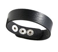Chiusura scorrevole in pelle regolabile adatta a polsi da 14 22 cm eleganti materiali PU alla moda unisex accessorio gioielli in pelle regolabile, Misura unica, come descritto