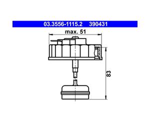 Chiusura, serbatoio urea ATE 03.3556-1115.2