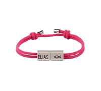 Chiusura sicura, bracciale cristiano, bracciale per ragazzi, regalo per battesimo, comunione, cresima, corda intrecciata regolabile, per battesimo, cresima, gioielli, Taglia unica, come descritto