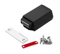 Chiusura sicura in lega di zinco per armadi con un design elegante (nero)