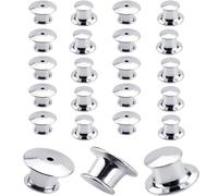 Chiusura Spille,20 Pcs Metal Locking Spilla,Pin Backs,Farfalline per Orecchini,Ganci per Orecchini,Chiusure per Gioielli Fai Da Te,Chiusura Spille Chiusura a Perno in Metallo,per Spille Smaltate