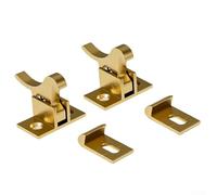 Chiusura vintage in ottone massiccio con finitura bronzo anticato per porte e finestre, sicurezza e integrazione decorativa (giallo)