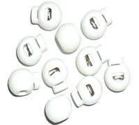 Chiusure A Corda Per Palloni, H-18MM, W-15MM, Bianco/Nero, Scegli Quantità